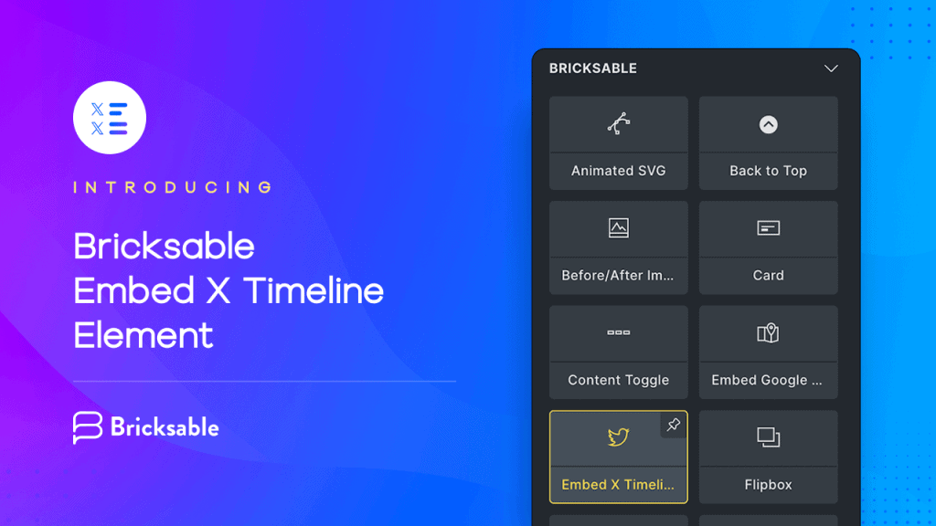 Embed X Timeline